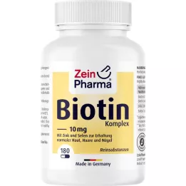 BIOTIN KOMPLEX 10 mg+cink+selen visoke doze kaps., 180 kom