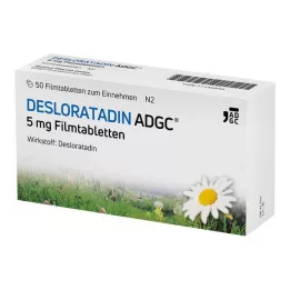 DESLORATADIN ADGC 5 mg filmom obložene tablete, 50 kom