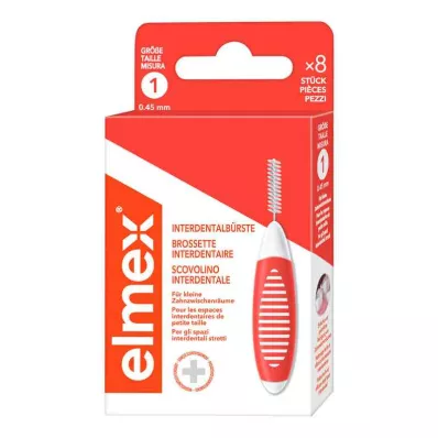 ELMEX Interdentalne četkice ISO veličina 1 0,45 mm narančasta, 8 komada