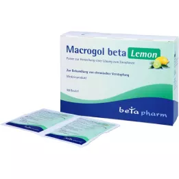 MACROGOL beta Lemon Plv.z.Her.e.Lsg.z.Unos, 10 kom