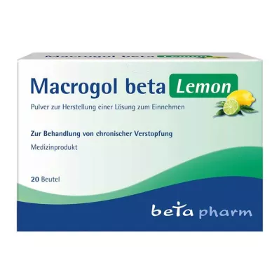 MACROGOL beta Lemon Plv.z.Her.e.Lsg.z.Unos, 20 kom