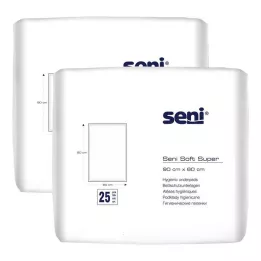 SENI Soft Super zaštitna podloga za krevet 60x90 cm, 2X25 kom