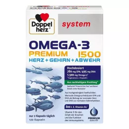 DOPPELHERZ Omega-3 Premium 1500 system kapsule, 120 kom