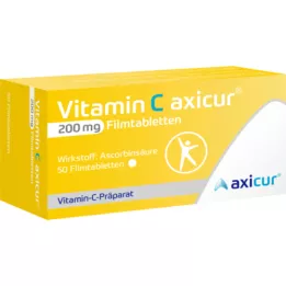 VITAMIN C AXICUR 200 mg filmom obložene tablete, 50 kom