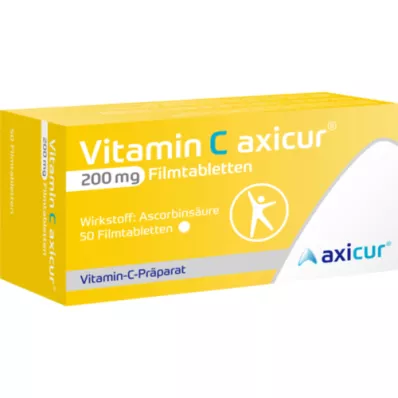 VITAMIN C AXICUR 200 mg filmom obložene tablete, 50 kom