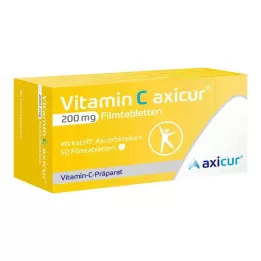 VITAMIN C AXICUR 200 mg filmom obložene tablete, 50 kom