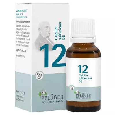 Biokemija Pflueger 12 Calcium sulfuricum D 6 globula, 15 g