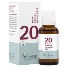 BIOCHEMIE Pflueger 20 kalij alumin.sumpor.D 12 gl., 15 g