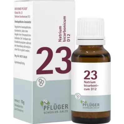 BIOCHEMIE Pflueger 23 Natrum bicarbonicum D 12 Gl., 15 g