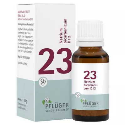 Biokemija Pflüger 23 Sodium bicarbonicum D 12 globula, 15 g