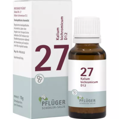 BIOCHEMIE Pflueger 27 Kalium bichromicum D 12 Glob., 15 g