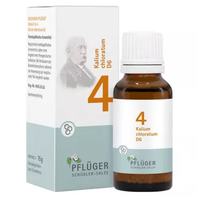 Biokemija Pflueger 4 Potassium chloratum D 6 globula, 15 g