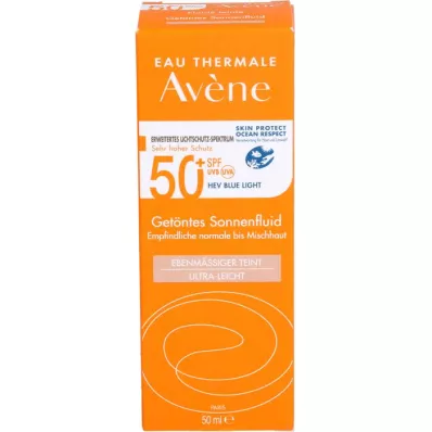 AVENE Sun fluid SPF 50+ tonirano, 50 ml