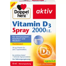 DOPPELHERZ Vitamin D3 2000 IU sprej, 8 ml