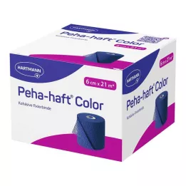 PEHA-HAFT Color Fixierb.bez lateksa 6 cmx21 m plava, 1 kom