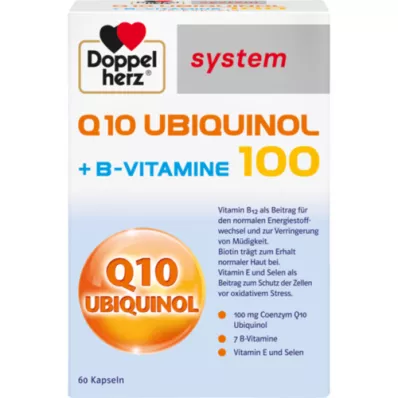 DOPPELHERZ Q10 Ubiquinol 100 system kapsule, 60 kom