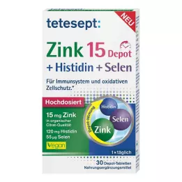 TETESEPT Cink 15 depo + histidin + selen film tableta, 30 kom