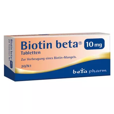 BIOTIN BETA 10 mg tablete, 20 kom BIOTIN BETA 10 mg tablete, 20 kom