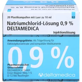 NATRIUMCHLORID-Otopina 0,9% Deltamedica Luer Pl., 20X10 ml
