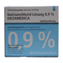 NATRIUMCHLORID-Otopina 0,9% Deltamedica Luer Pl., 20X10 ml