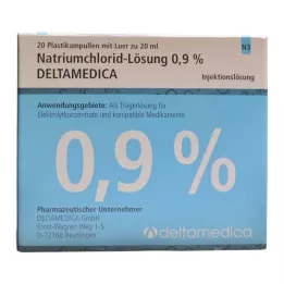 NATRIUMCHLORID-Otopina 0,9% Deltamedica Luer Pl., 20X20 ml