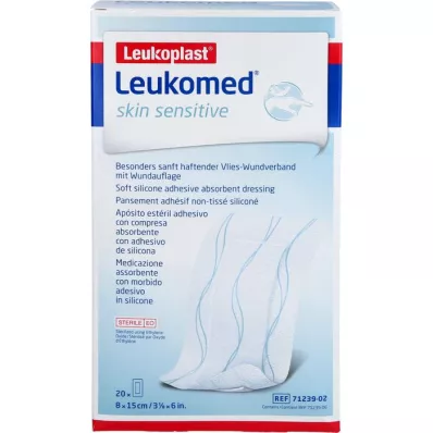 LEUKOMED skin osjetljiv sterilni 8x15 cm, 20 kom