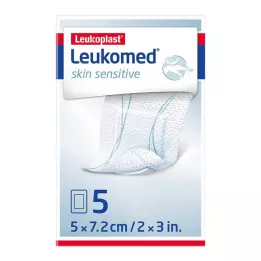 LEUKOMED skin osjetljiv sterilni 5x7,2 cm, 5 kom