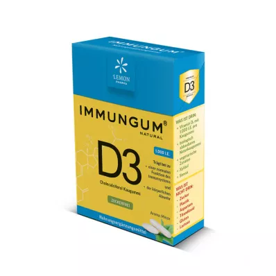 VITAMIN D3 IMMUNGUM Žvakaća guma, 28 g