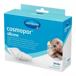 COSMOPOR Silikonska obloga za rane 8x10 cm, 5 kom