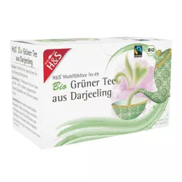 H&amp;S organski zeleni čaj iz filter vrećice Darjeeling, 20X2 g