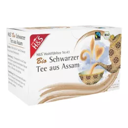H&amp;S Organski crni čaj iz filter vrećice Assam, 20X1,80 g