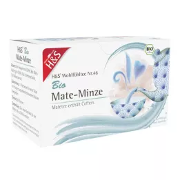 H&amp;S Organic Mate Mint filter vrećica, 20X1,8 g