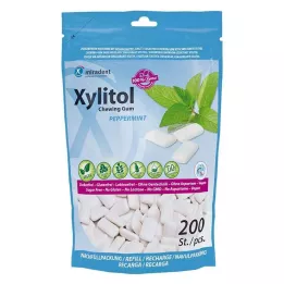 MIRADENT Xylitol žvakaća guma mint punjenje, 200 kom