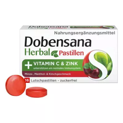 Dobensana Herbal Kirschgeschm.vit.c &amp; Zinc pastil.(16 komada)