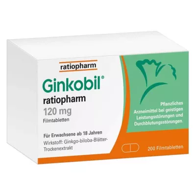 Ginkobil ratiopharm 120mg sa Ginkgo bilobom, 200 kom
