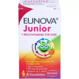 EUNOVA Junior tablete za žvakanje s okusom naranče, 30 kom