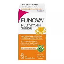 EUNOVA Junior tablete za žvakanje s okusom naranče, 30 kom