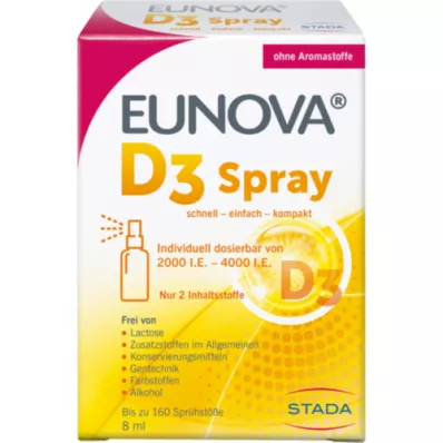 EUNOVA Vitamin D3 sprej, 8 ml