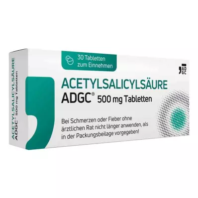 ACETYLSALICYLSÄURE ADGC 500 mg tablete, 30 kom ACETYLSALICYLSÄURE ADGC 500 mg tablete, 30 kom