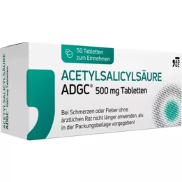 ACETYLSALICYLSÄURE ADGC 500 mg tablete, 50 kom