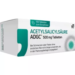 ACETYLSALICYLSÄURE ADGC 500 mg tablete, 100 kom