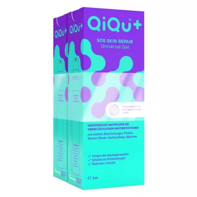 QIQU SOS Gel za obnavljanje kože, 2X5 ml