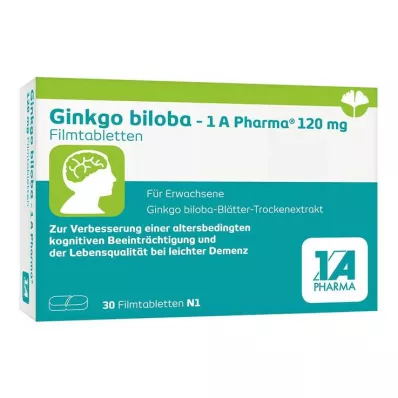Ginkgo biloba - 1 A Pharma® 120 mg filmom obložene tablete, 30 kom Ginkgo biloba - 1 A Pharma® 120 mg filmom obložene tablete, 30 kom