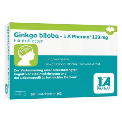 Ginkgo biloba - 1 A Pharma® 120 mg filmom obložene tablete, 60 kom