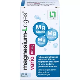 MAGNESIUM-LOGES vario 100 mg kapsule, 60 kom