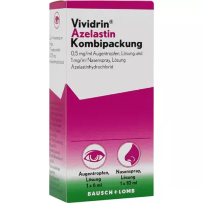 VIVIDRIN Kombinacija azelastina 0,5 mg/ml ATR+1 mg/ml NAS, 1 str