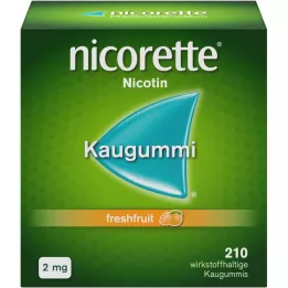 NICORETTE 2 mg gume za žvakanje svježeg voća, 210 komada