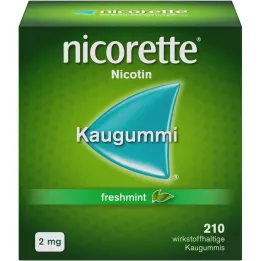 NICORETTE 2 mg gume za žvakanje freshmint, 210 komada