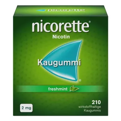 nicorette žvakaće gume freshmint, 2 mg nikotina, 210 kom