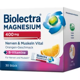BIOLECTRA Magnezij 400 mg Nerves &amp; Muscles Vital, 30X1,9 g